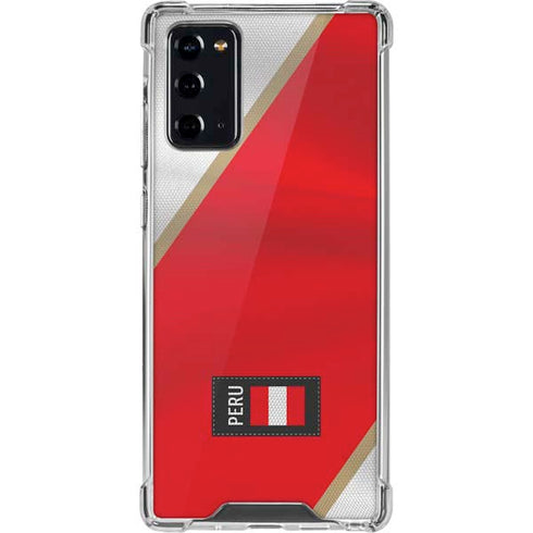 Peru Soccer Flag Galaxy Note20 5G Clear Case